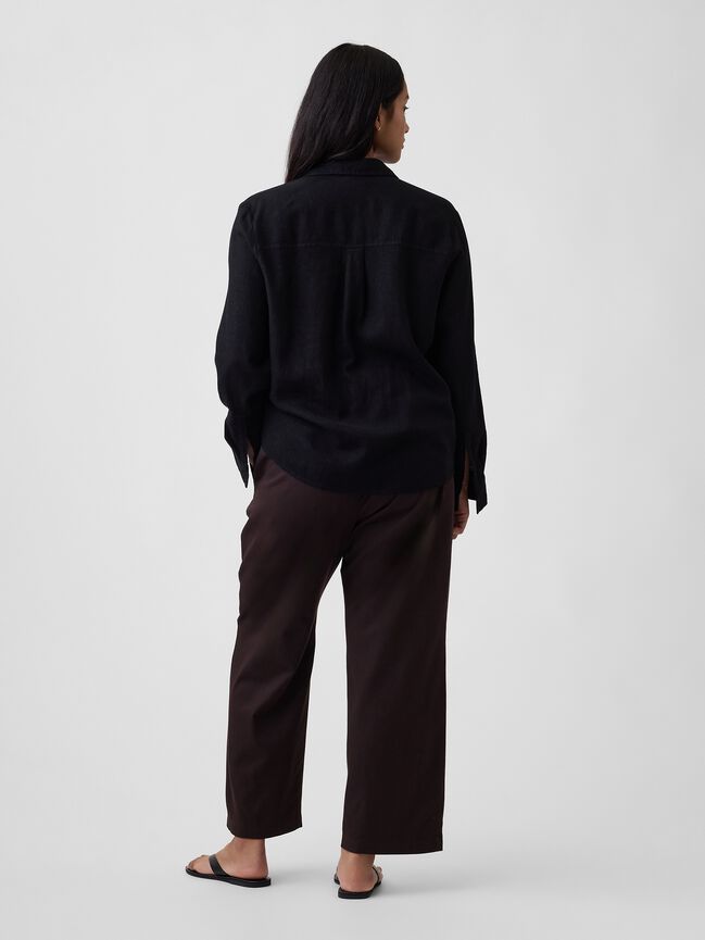 Mid Rise Easy Twill Pants gap mid rise easy twill pants