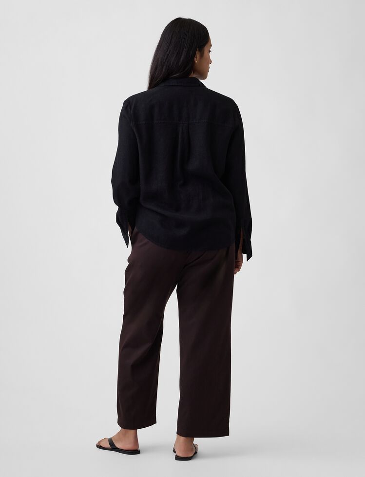 Mid Rise Easy Twill Pants gap mid rise easy twill pants