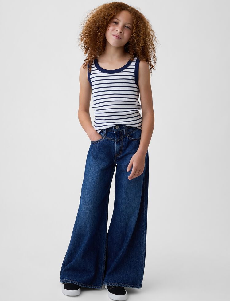 Kids Low Rise Front Yoke Baggy Jeans gap kids low rise front yoke baggy jeans