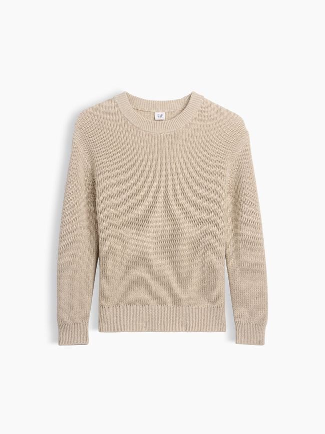 100% Cotton Relaxed Shaker Sweater gap 100 cotton relaxed shaker sweater