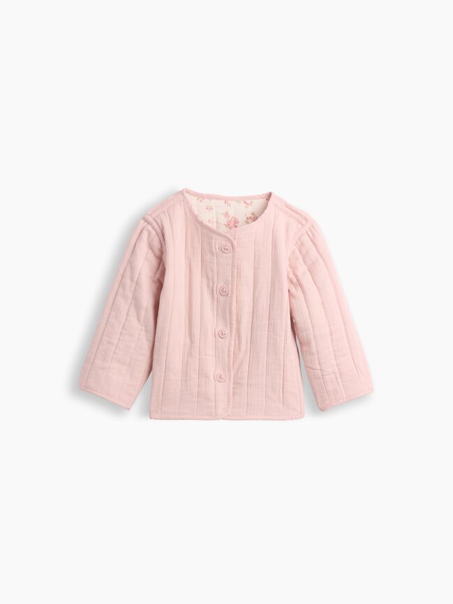 Baby Quilted Gauze Reversible Jacket gap baby quilted gauze reversible jacket