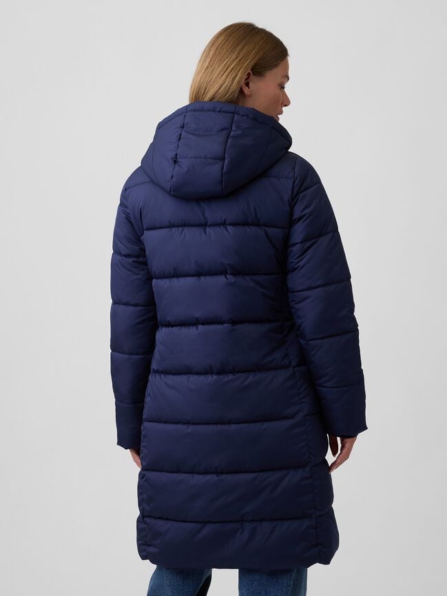 Relaxed Midi Puffer Coat gap relaxed midi puffer coat