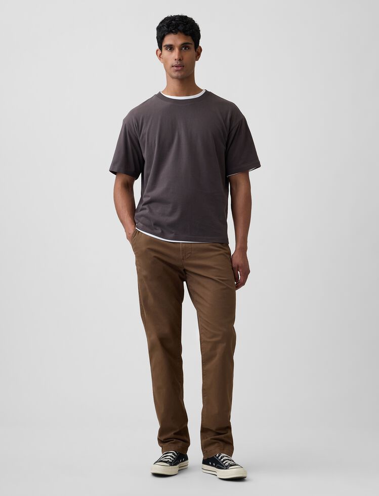 Essential Khakis in Straight Fit with GapFlex essential khakis in straight fit with gapflex