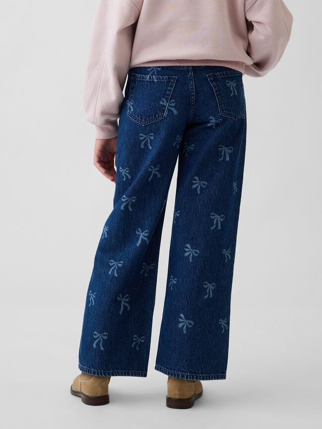 Kids Low Rise Stride Wide-Leg Jeans gap kids low rise stride wide leg jeans