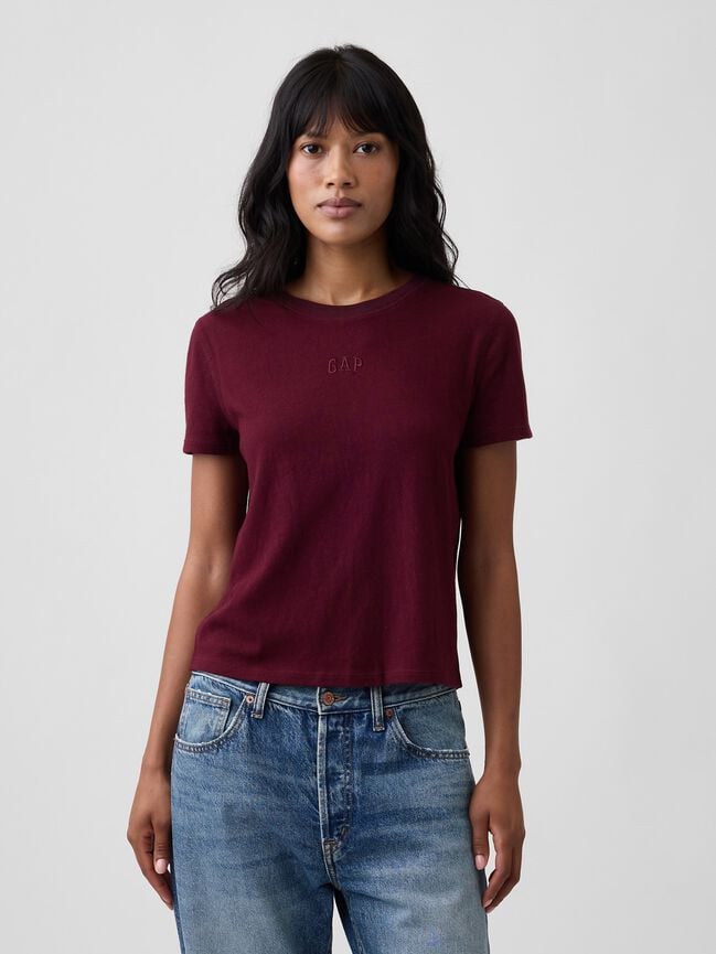 100% Cotton Authentic Shrunken Logo T-Shirt gap 100 cotton authentic shrunken logo t shirt