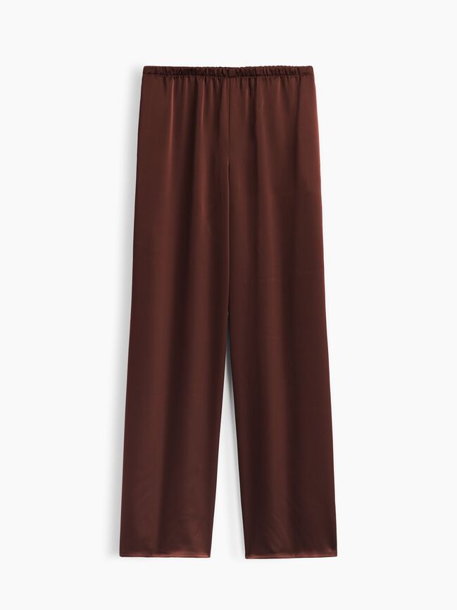 Easy Wide-Leg Satin Pants gap easy wide leg satin pants