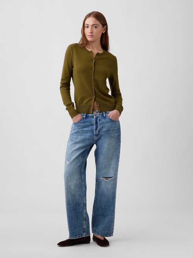 Crewneck Cardigan gap crewneck cardigan