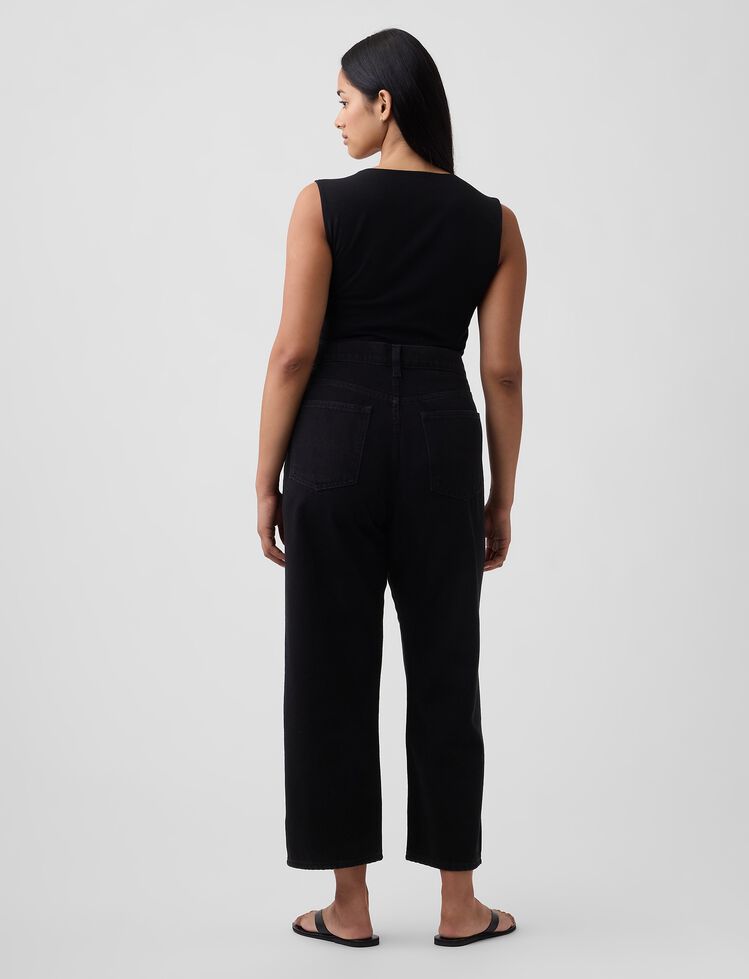 Low Slung SuperSoft Relaxed Straight Crop Jeans gap low slung supersoft relaxed straight crop jeans
