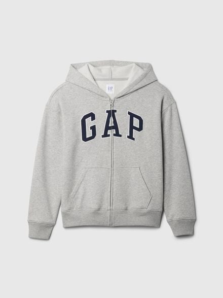kids relaxed gap logo zip hoodie kids relaxed gap logo zip hoodie
