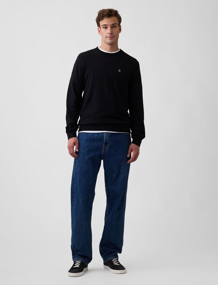 Cotton Crewneck Sweater gap cotton crewneck sweater