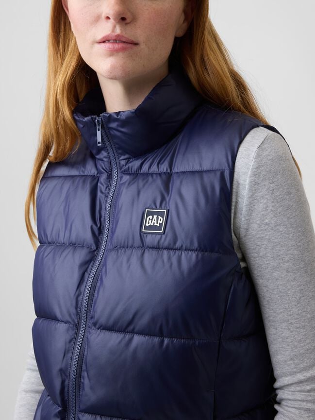 Relaxed Puffer Vest gap relaxed puffer vest