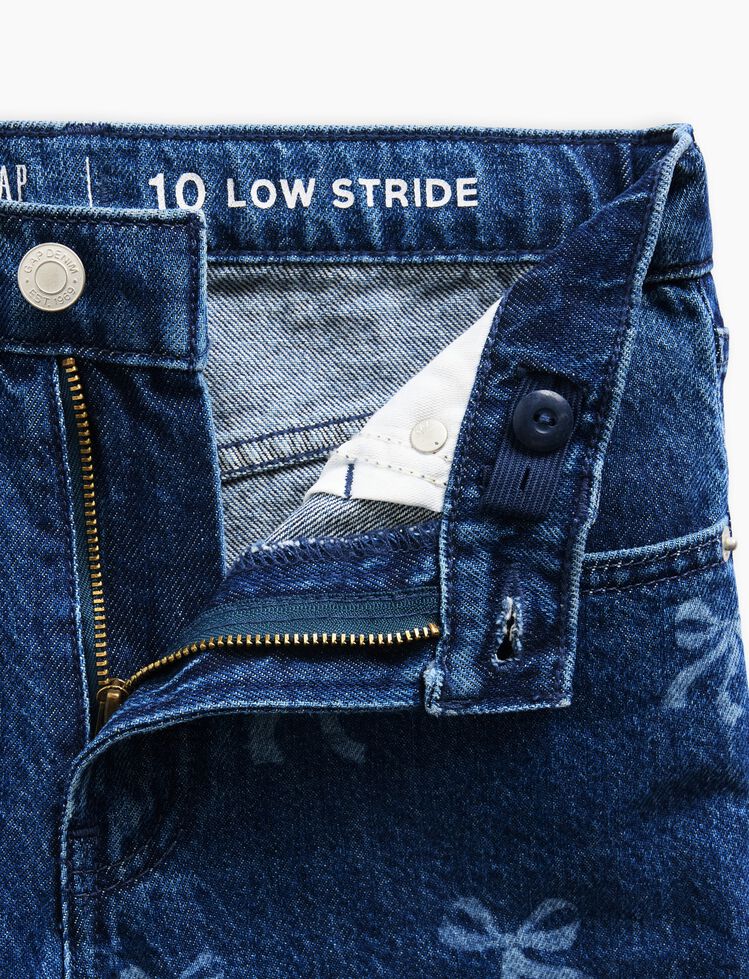 Kids Low Rise Stride Wide-Leg Jeans gap kids low rise stride wide leg jeans