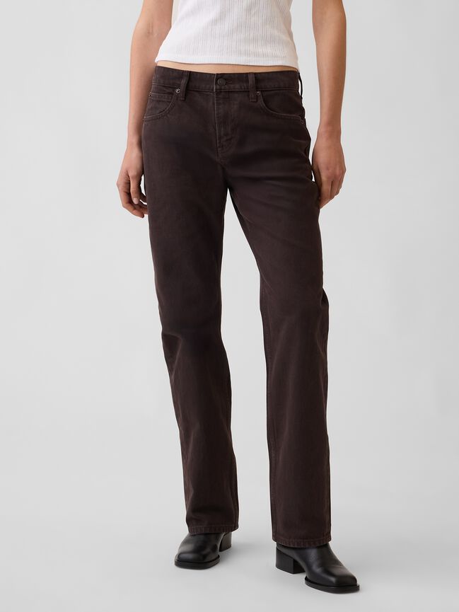 Mid Rise Straight Taper Jeans gap mid rise straight taper jeans