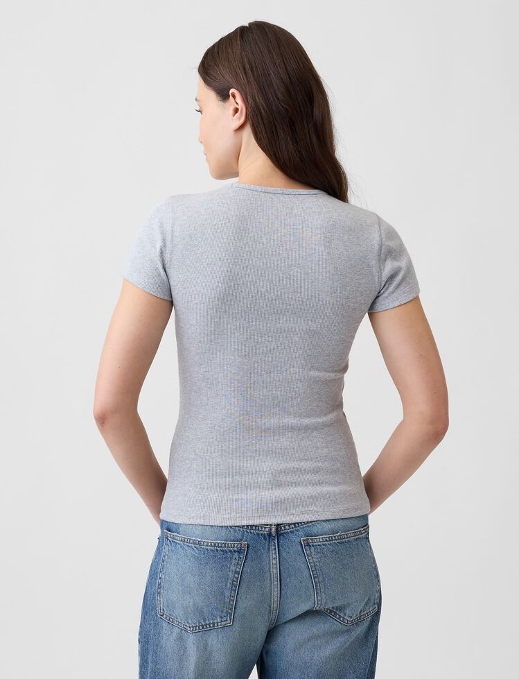 Modern Rib Gap Logo T-Shirt modern rib gap logo t shirt