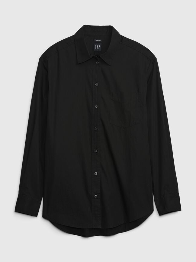 Organic Cotton Poplin Big Shirt gap organic cotton poplin big shirt