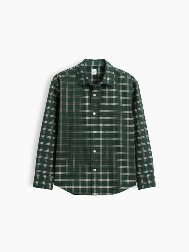 Kids Relaxed Plaid Oxford Shirt gap kids relaxed plaid oxford shirt