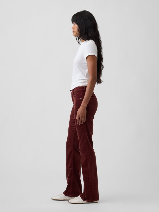 Mid Rise Boot Corduroy Pants gap mid rise boot corduroy pants