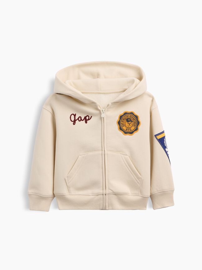 Baby & Toddler VintageSoft Varsity Logo Zip Hoodie gap baby toddler vintagesoft varsity logo zip hoodie