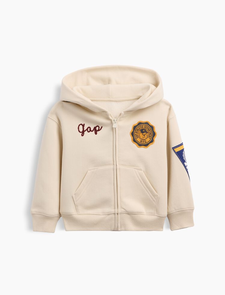 Baby & Toddler VintageSoft Varsity Logo Zip Hoodie gap baby toddler vintagesoft varsity logo zip hoodie