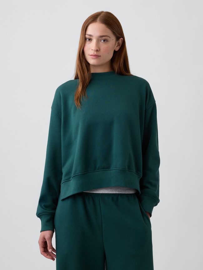 VintageSoft Oversized Split-Hem Sweatshirt gap vintagesoft oversized split hem sweatshirt
