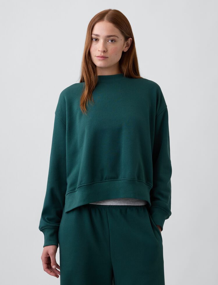 VintageSoft Oversized Split-Hem Sweatshirt gap vintagesoft oversized split hem sweatshirt