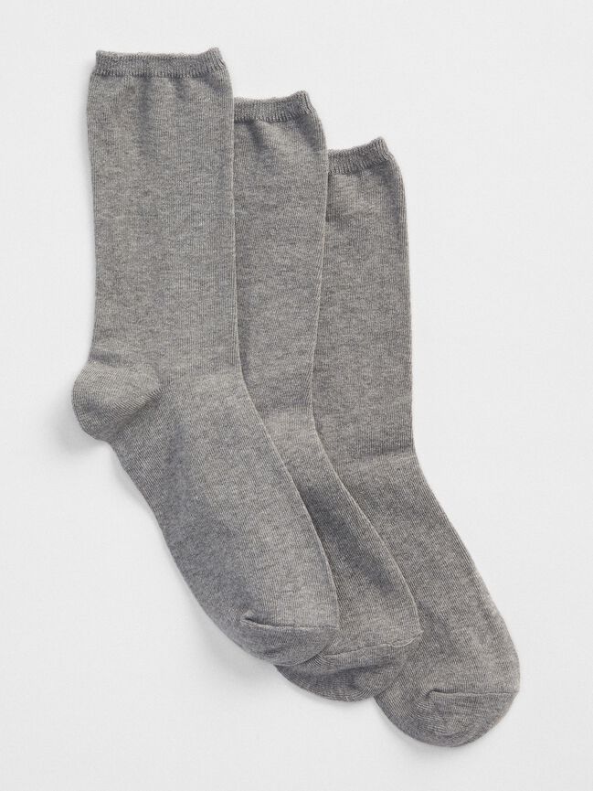 Basic Crew Socks (3-pack) gap basic crew socks 3 pack