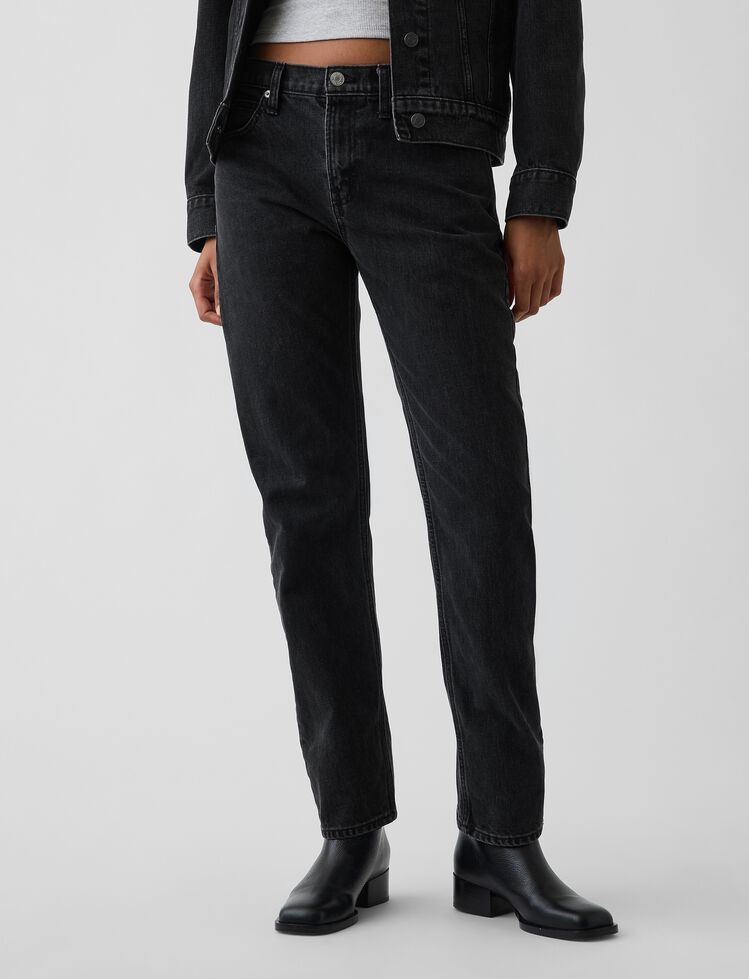 Mid Rise Straight Taper Jeans gap mid rise straight taper jeans