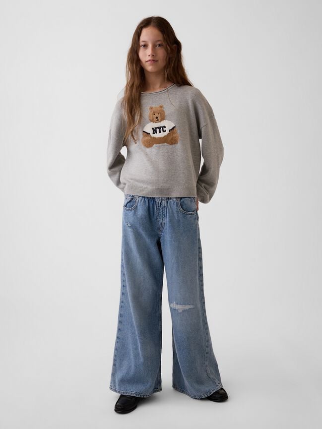Kids Oversized Rollneck Sweater gap kids oversized rollneck sweater