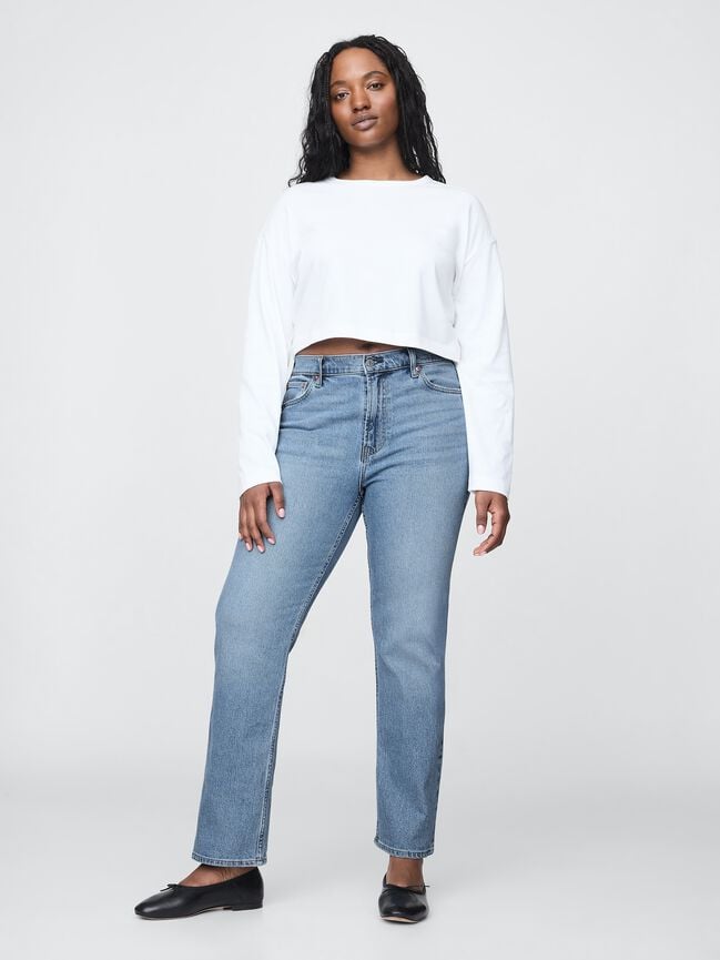 High Rise '90s Slim Straight Jeans gap high rise 90s slim straight jeans