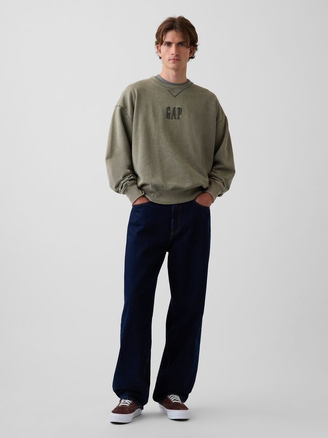 Heavyweight Oversized Logo Sweatshirt gap heavyweight oversized logo sweatshirt