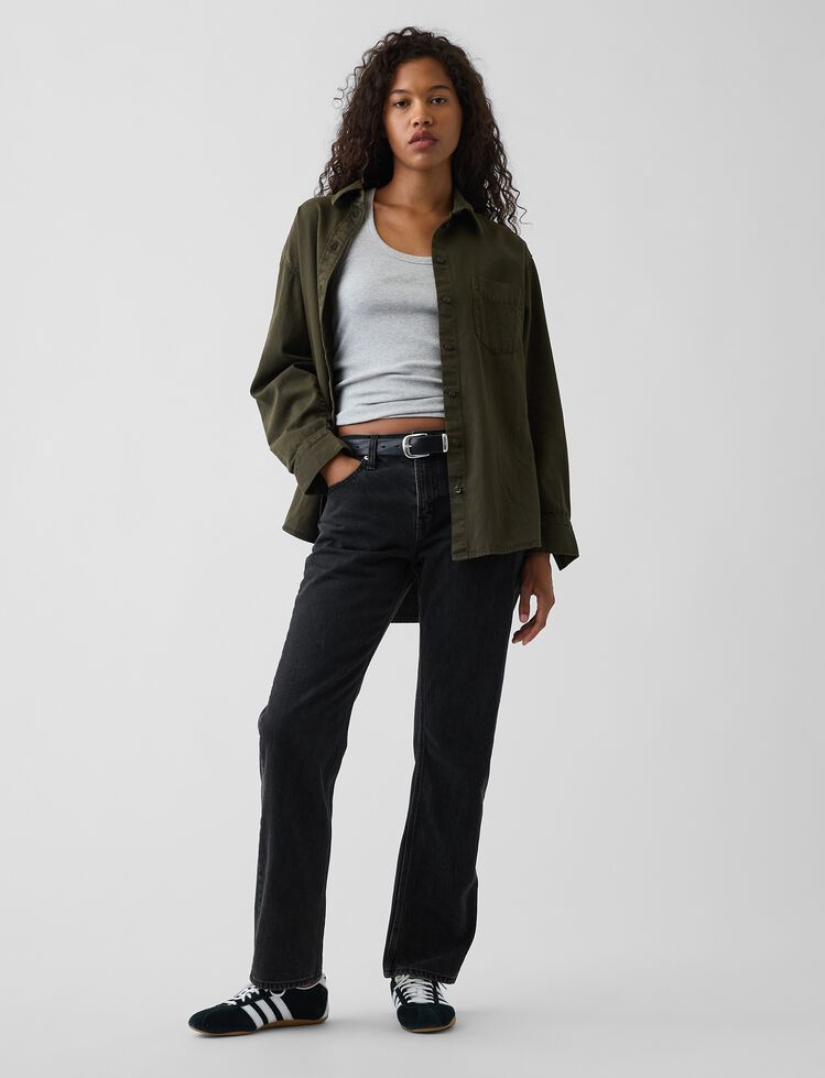 Mid Rise Straight Taper Jeans gap mid rise straight taper jeans