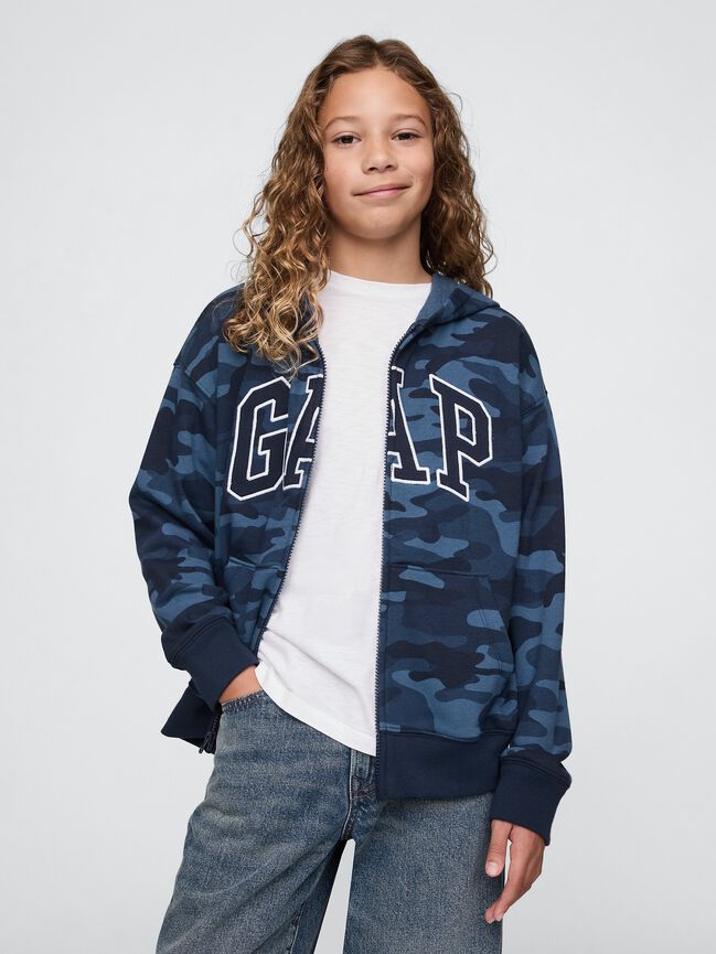 هودي مريح بسحاب للأطفال بشعار Gap هودي مريح بسحاب للأطفال بشعار gap