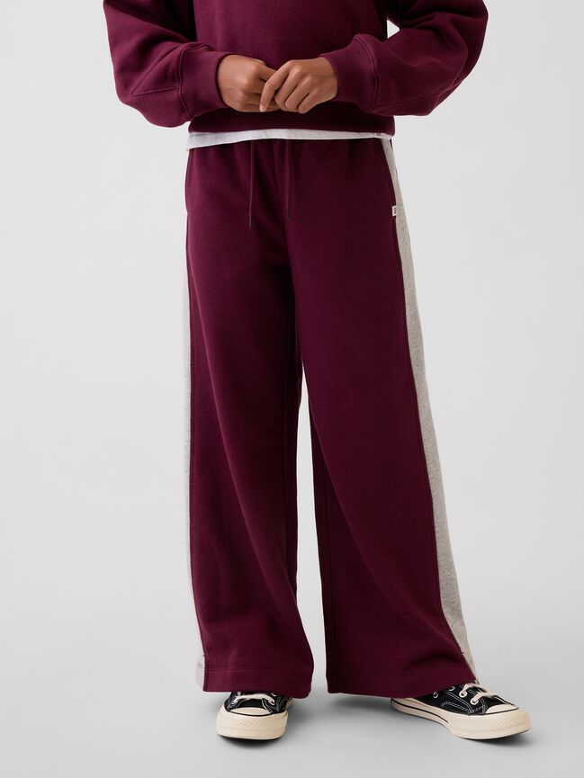 Kids VintageSoft Baggy Varsity Sweatpants gap kids vintagesoft baggy varsity sweatpants