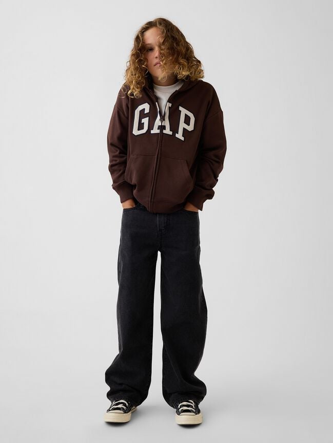 Kids Relaxed Gap Logo French Terry Zip Hoodie kids relaxed gap logo french terry zip hoodie