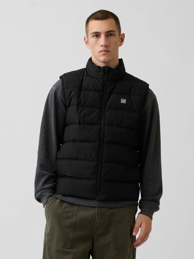 Relaxed Puffer Vest gap relaxed puffer vest