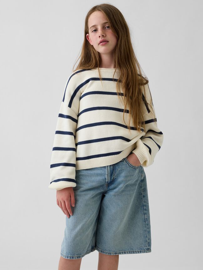 Kids 100% Cotton Oversized Rollneck Sweater gap kids 100 cotton oversized rollneck sweater