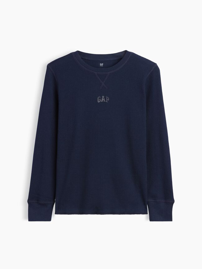 Kids Gap Mini-Logo Waffle-Knit T-Shirt kids gap mini logo waffle knit t shirt