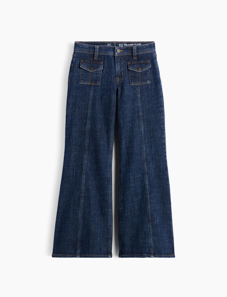 Kids Low Rise Relaxed Flare Jeans gap kids low rise relaxed flare jeans