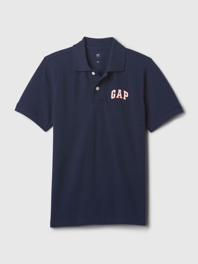 Kids Gap Logo Pique Polo Shirt kids gap logo pique polo shirt