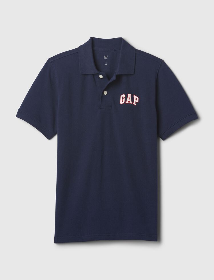 Kids Gap Logo Pique Polo Shirt kids gap logo pique polo shirt