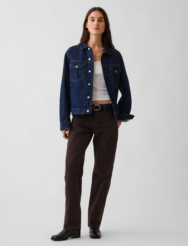 Mid Rise Straight Taper Jeans gap mid rise straight taper jeans