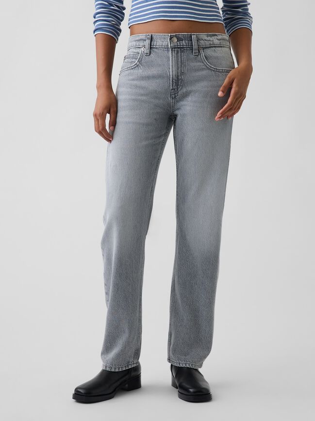 Mid Rise Straight Taper Jeans gap mid rise straight taper jeans