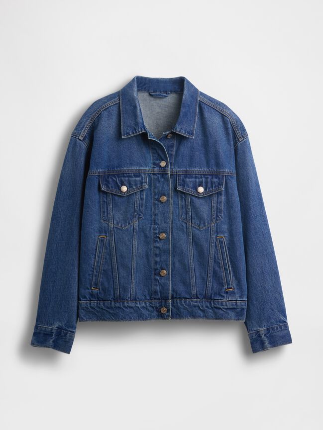 Oversized Icon Denim Jacket gap oversized icon denim jacket