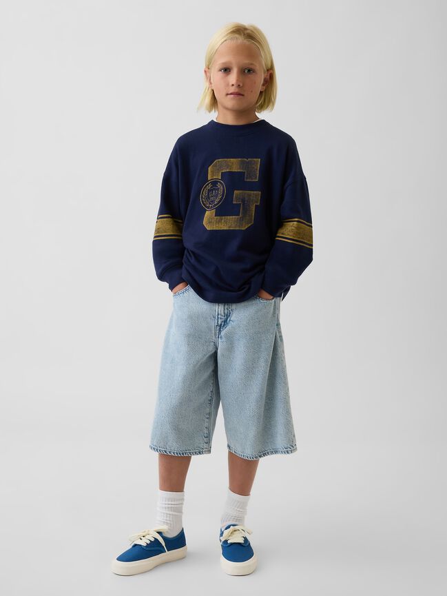 Kids Heavyweight Oversized Graphic T-Shirt gap kids heavyweight oversized graphic t shirt