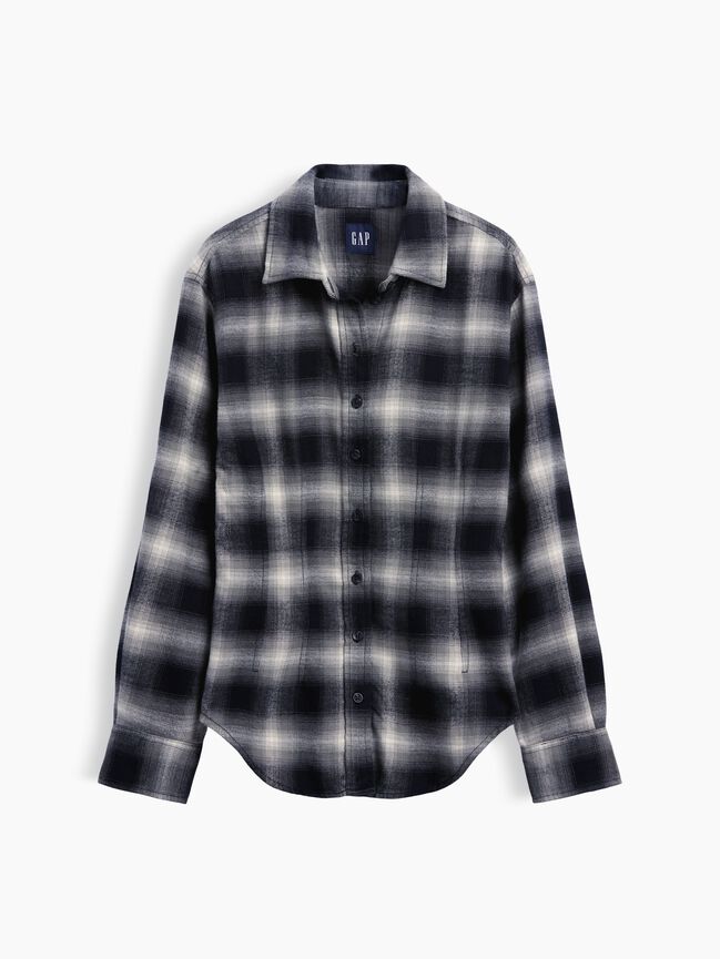 Flannel Fitted Shirt gap flannel fitted shirt