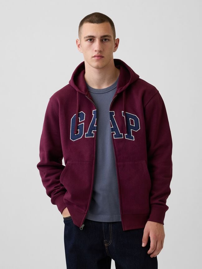 Adult VintageSoft Arch Logo Zip Hoodie gap adult vintagesoft arch logo zip hoodie