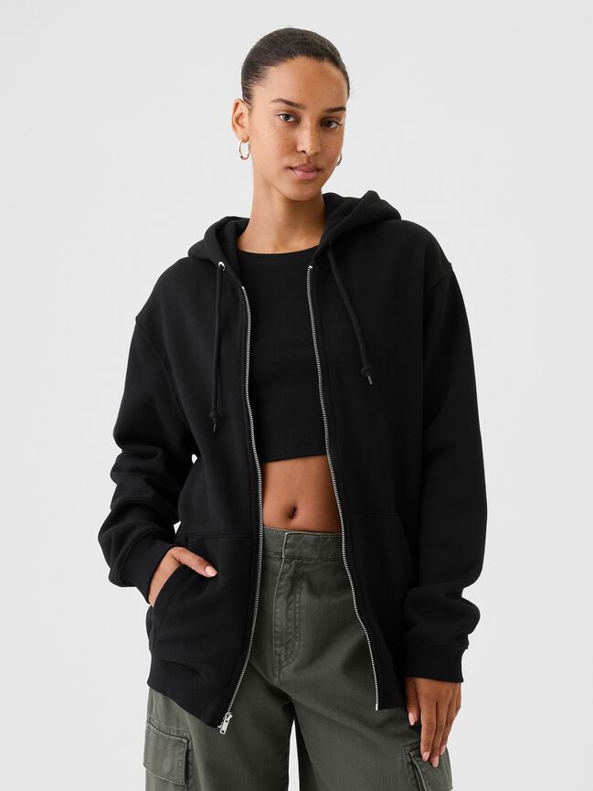 Adult VintageSoft Relaxed Zip Hoodie gap adult vintagesoft relaxed zip hoodie