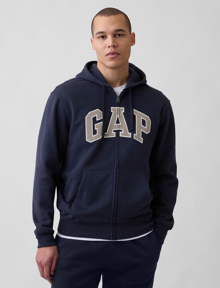 Adult VintageSoft Arch Logo Zip Hoodie gap adult vintagesoft arch logo zip hoodie
