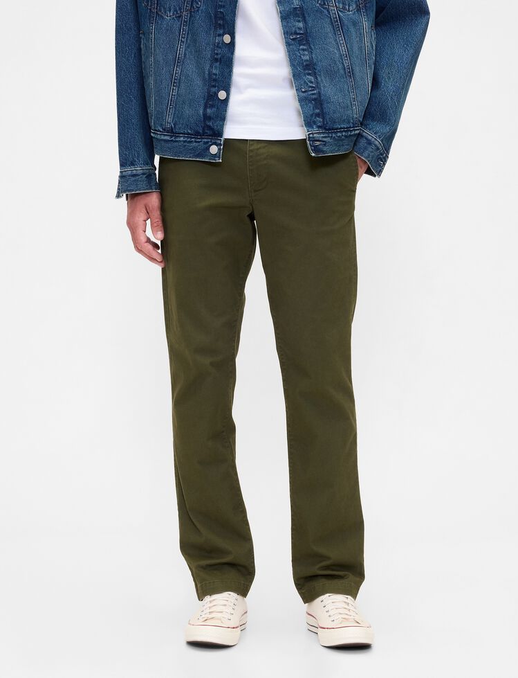 Essential Khakis in Straight Fit with GapFlex essential khakis in straight fit with gapflex