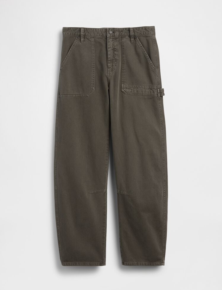 Mid Rise Barrel Utility Ankle Pants gap mid rise barrel utility ankle pants